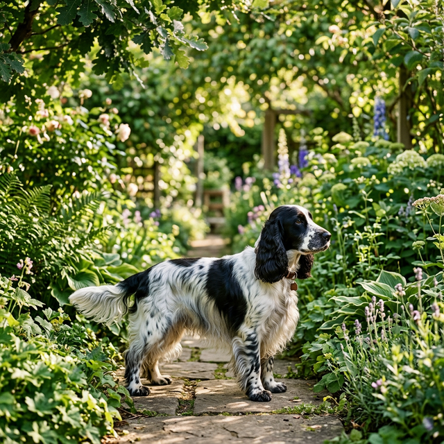 Black & White Cocker Spaniel