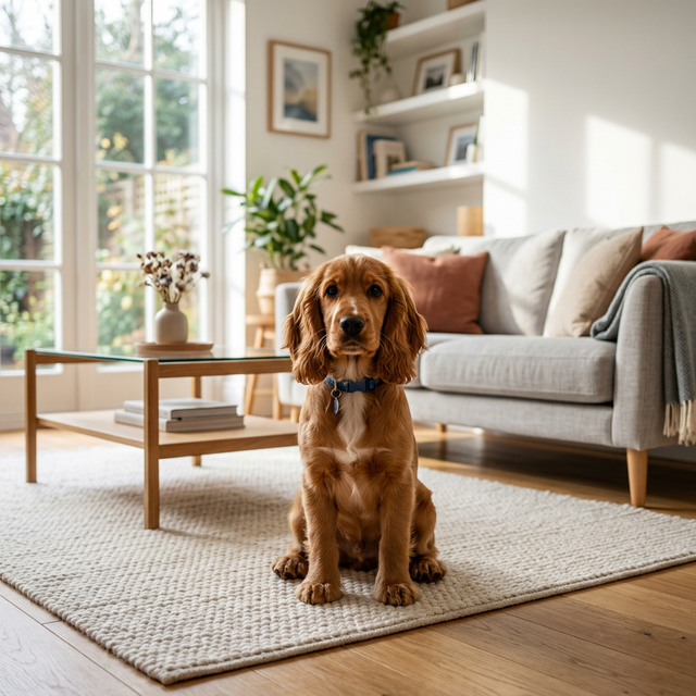 Cocker Spaniel Puppy at Home